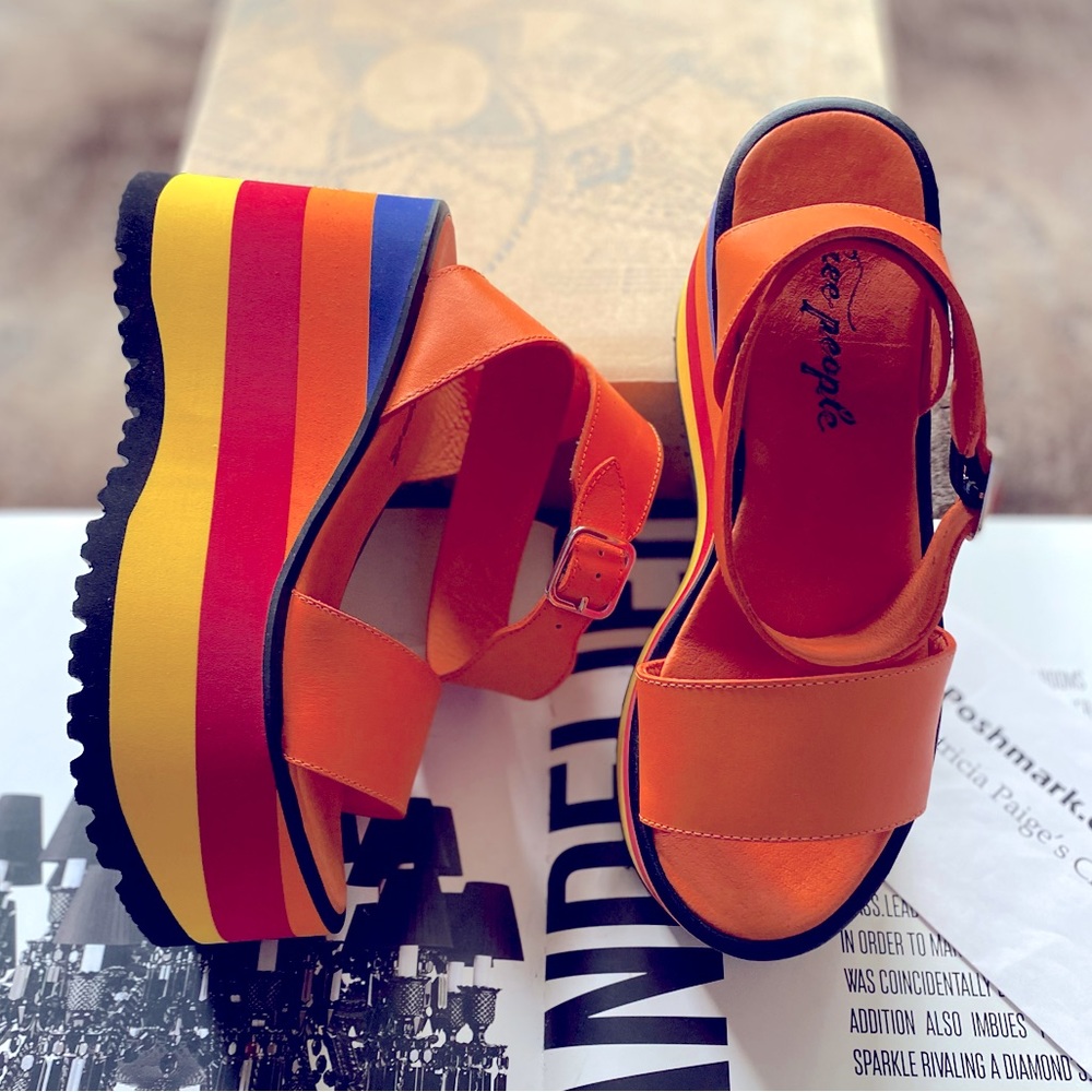 Free People Parris Platform Wedge Sandals - Picture 13 of 13
